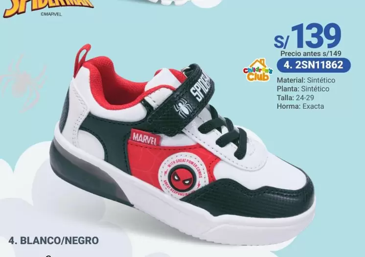 Marvel - tenis de niño