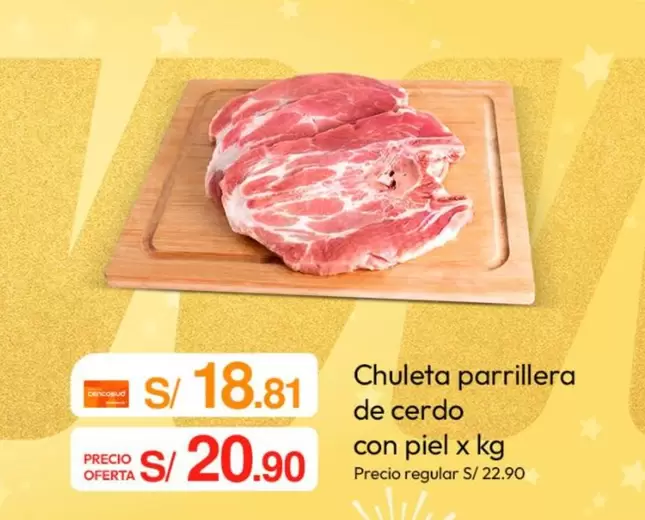 Piel - Chuleta parrillera de cerdo