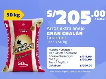 Gran Chalán - Arroz extra añejo