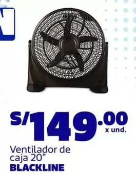 Blackline - Ventilador de caja 20"