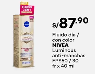 Nivea - Fluido día / con color Luminous anti-manchas