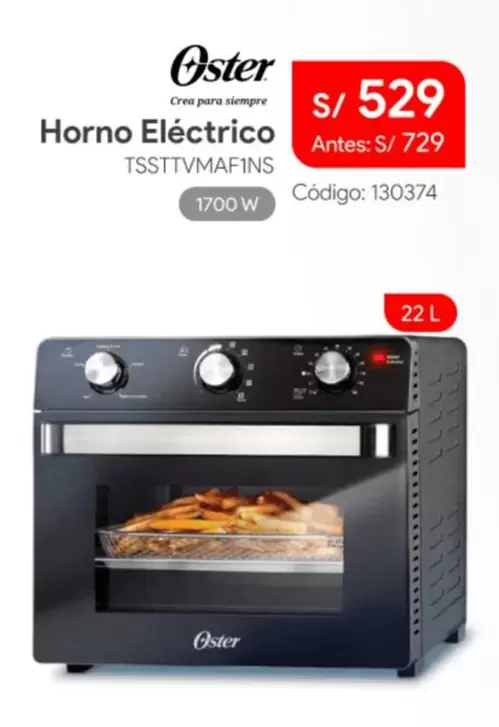 Oster - Horno Eléctrico TSSTTVMAFINS
