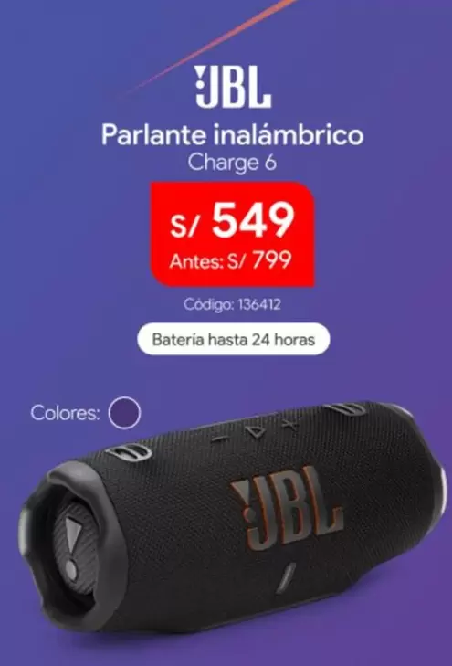 JBL - Charge 6