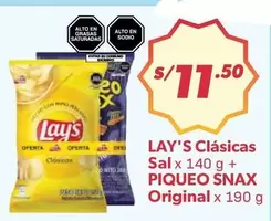 Lay's - Clásicas Sal + PIQUEO SNAX Original