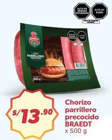 Braedt - Chorizo parrillero precocido