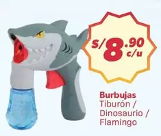 Burbujas Tiburón / Dinosaurio / Flamingo