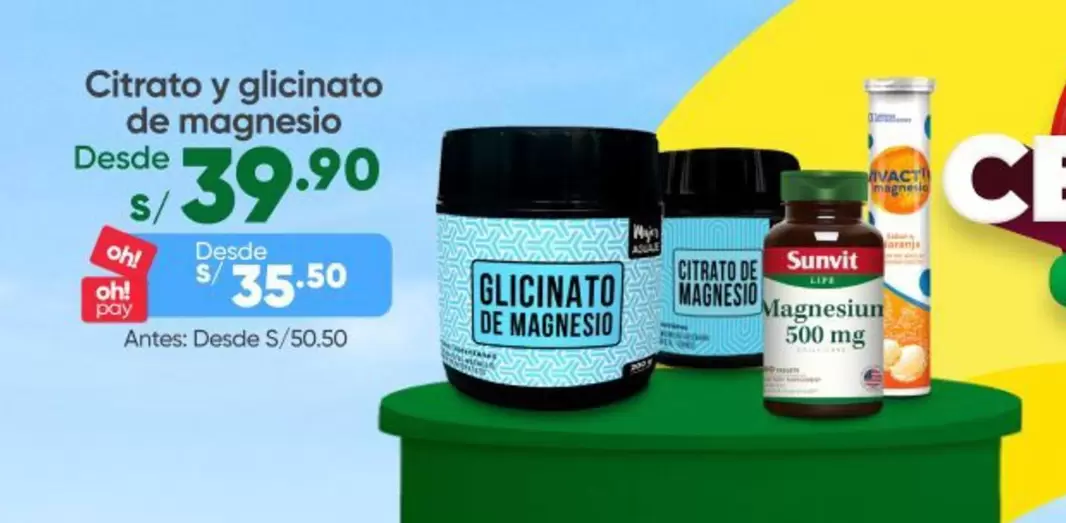 Citrato y glicinato de magnesio