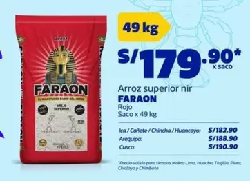 Faraon - Arroz superior nir