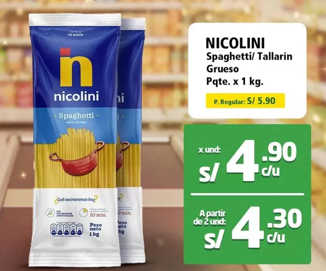Nicolini - Spaghetti/ Tallarin Grueso