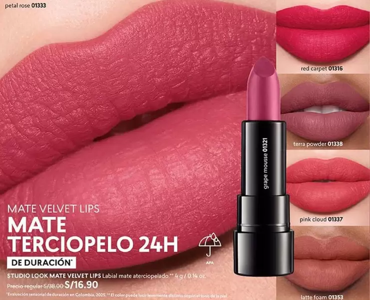 Studio - MATE VELVET LIPS MATE TERCIOPELO 24H