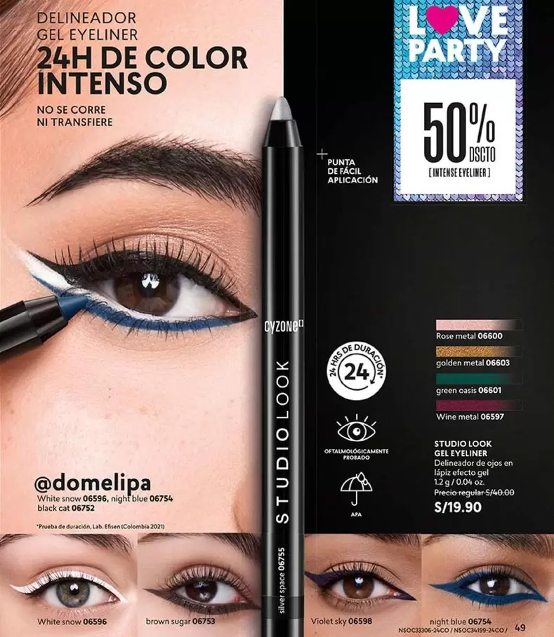Cat - DELINEADOR GEL EYELINER