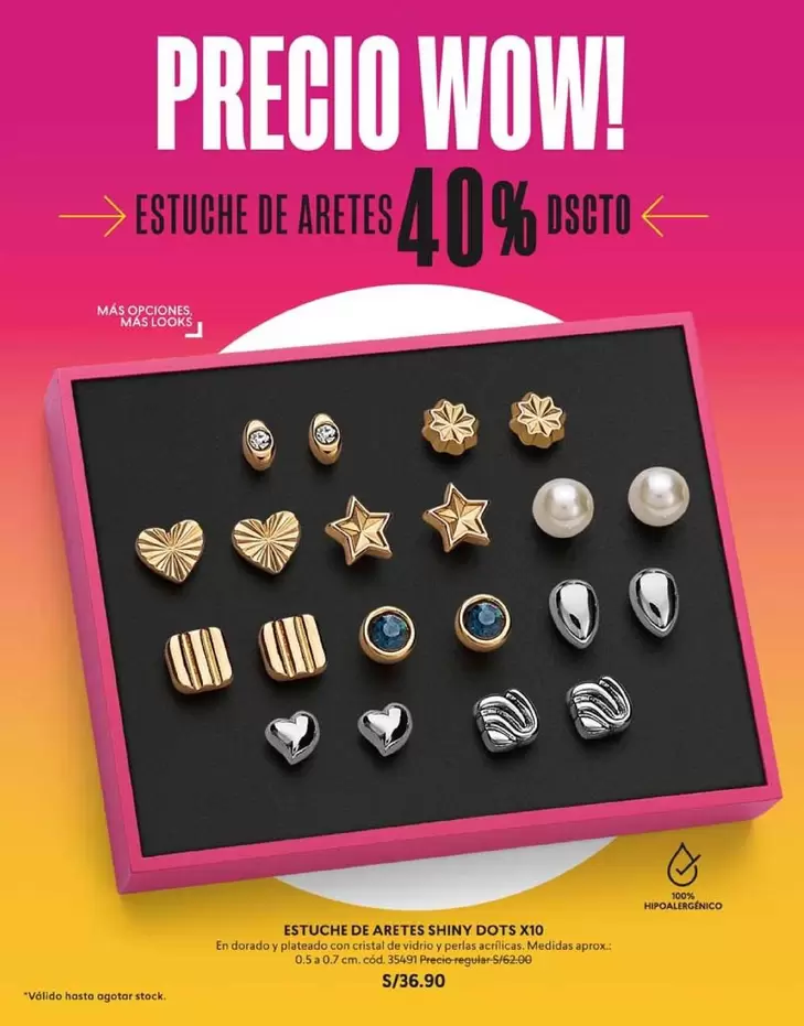 Dorado - ESTUCHE DE ARETES