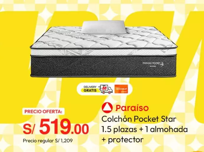 Paraiso - Colchón Pocket Star