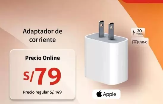 Apple - Adaptador de corriente