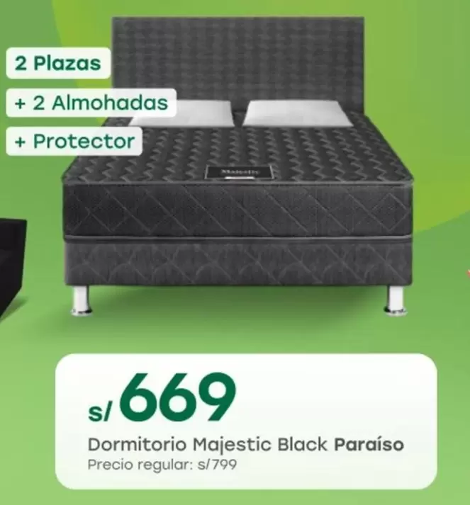 Dormitorio Majestic Black Paraíso