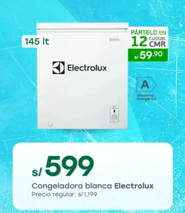 Electrolux - Congeladora blanca