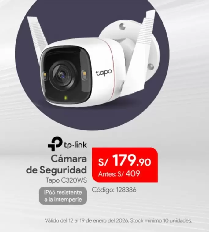 Tp-Link - Cámara de Seguridad Tapo C320WS