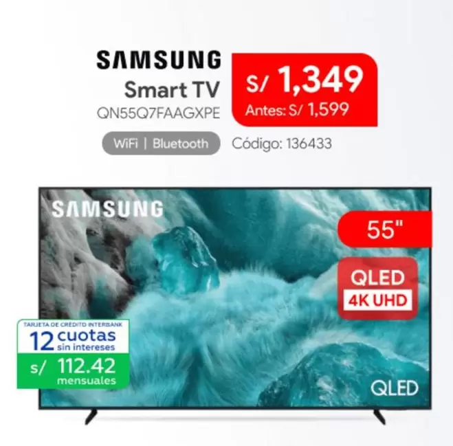 Samsung - Smart TV QN55Q7FAAGXPE