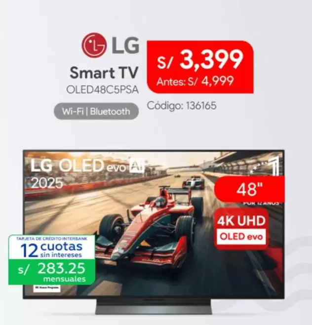 Lg - Smart TV OLED48C5PSA