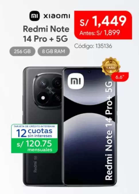 Xiaomi - Redmi Note 14 Pro + 5G