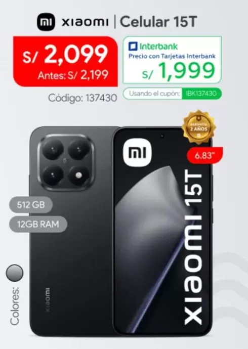 Xiaomi - Celular 15T