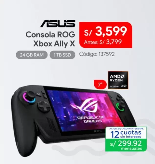 Asus - Consola ROG Xbox Ally X