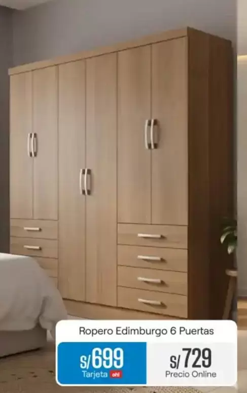 Ropero Edimburgo 6 Puertas