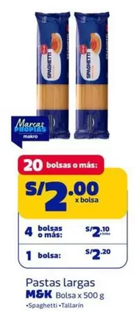 M&K - Pastas largas