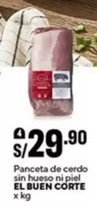El Buen Corte - Panceta de cerdo sin hueso ni piel