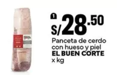 El Buen Corte - Panceta de cerdo con hueso y piel