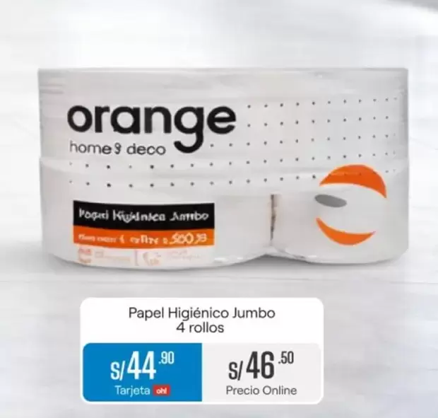 Orange - Papel Higiénico Jumbo
