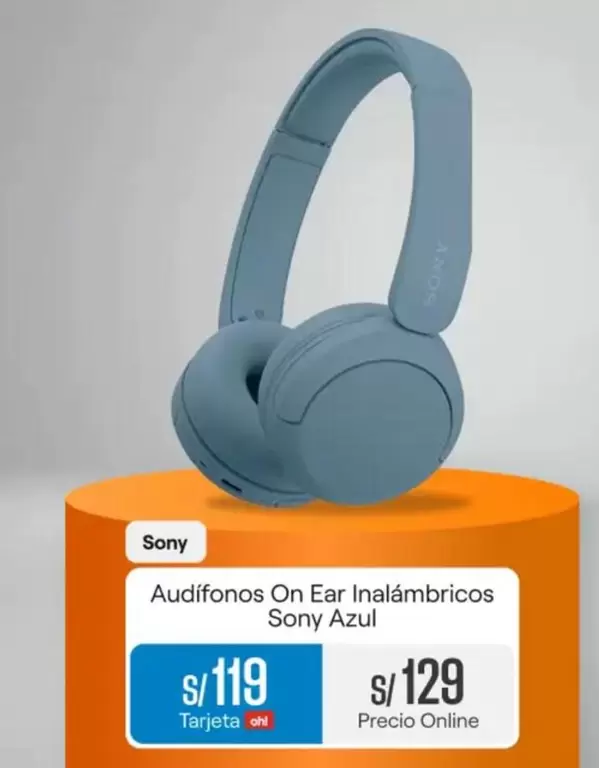 Sony - Audifonos On Ear Inalámbricos