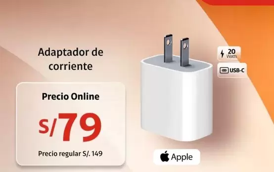 Apple - Adaptador de corriente