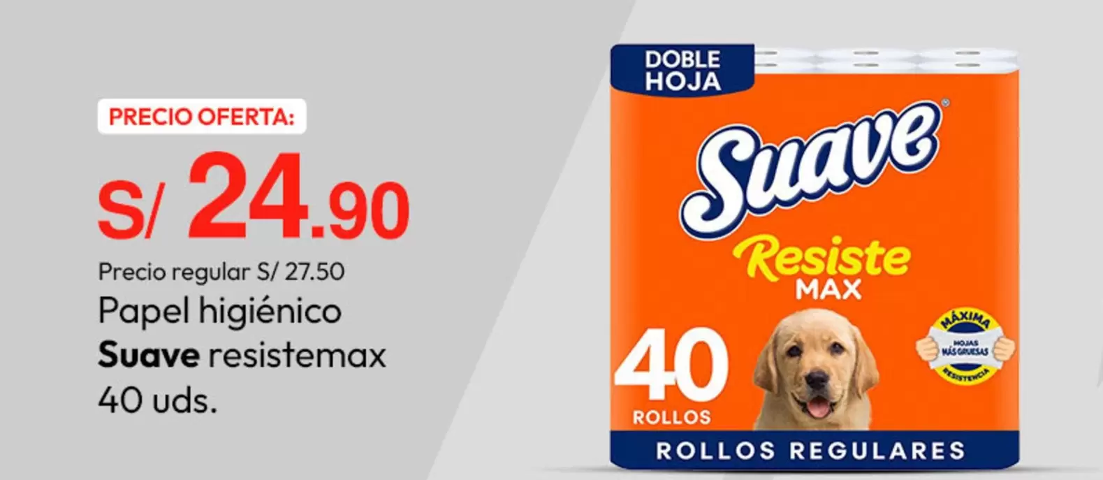 Suave - Papel higiénico resistemax