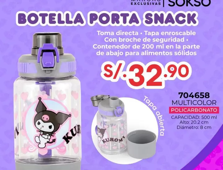 Porta - BOTELLA PORTA SNACK