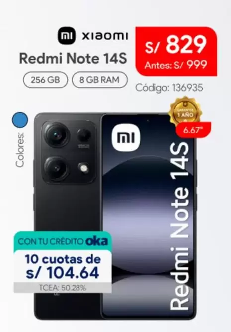 Xiaomi - Redmi Note 14S