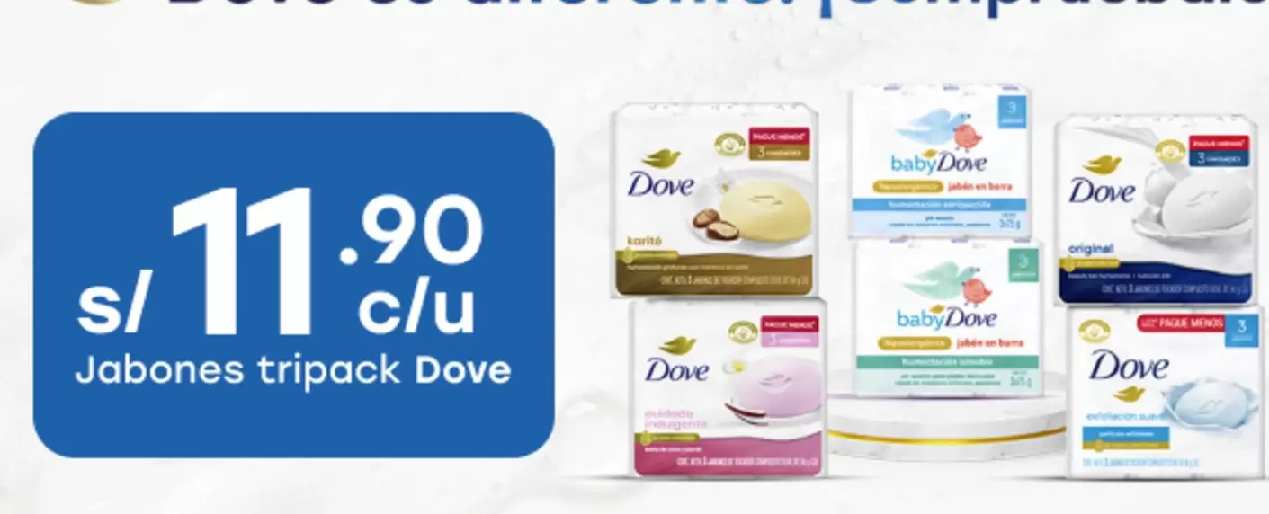 Dove - Jabones tripack