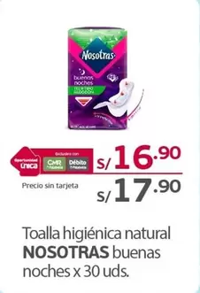 Nosotras - Toalla higiénica natural buenas noches