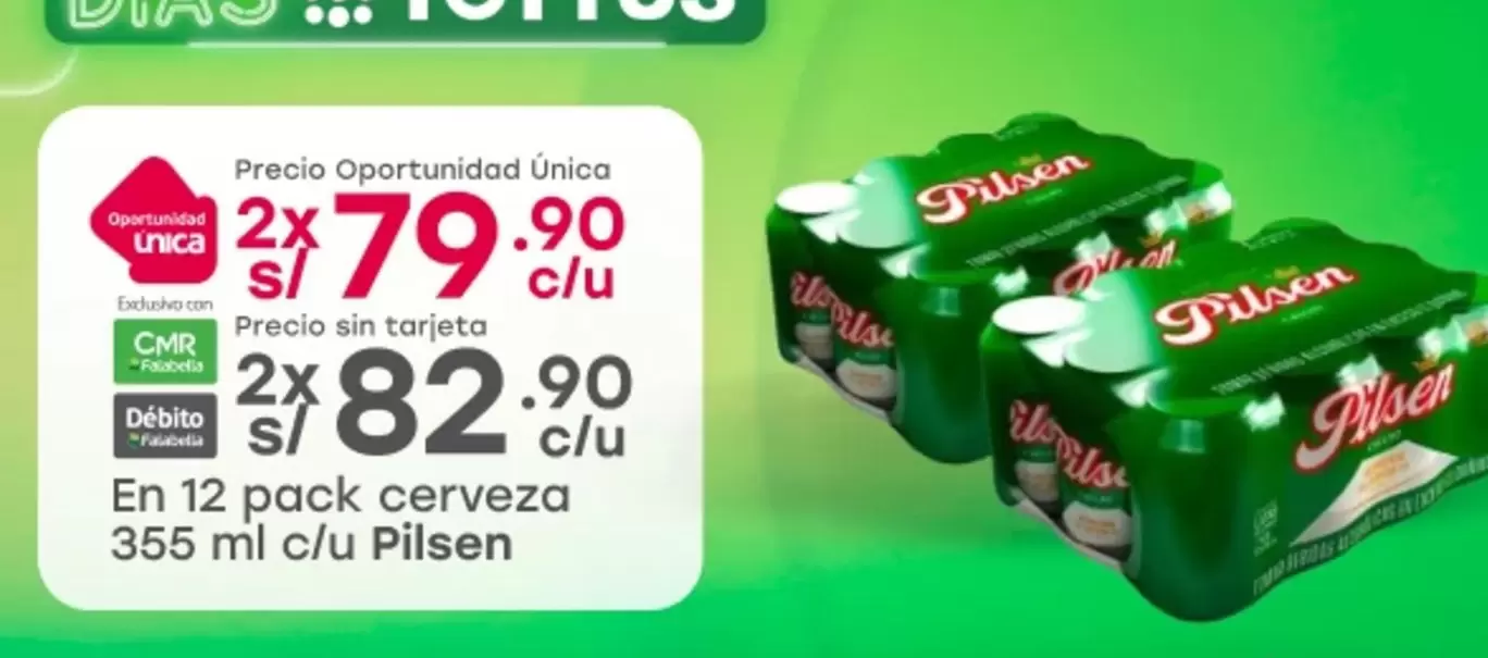 Pilsen - cerveza 355 ml c/u