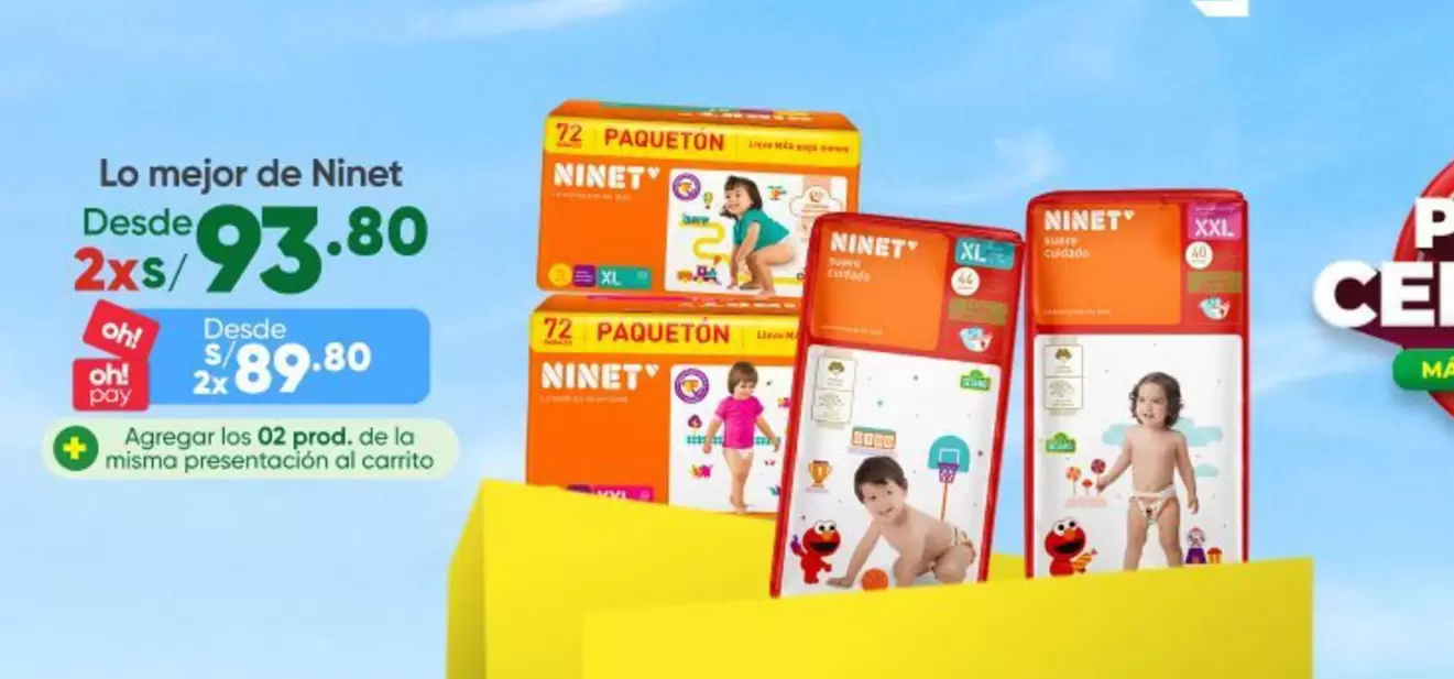 Ninet - pañales de aprendizaje