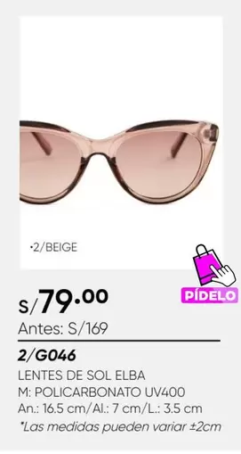 Sol   - LENTES DE SOL ELBA