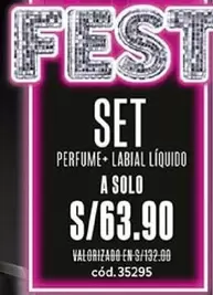 Solo - SET PERFUME + LABIAL LÍQUIDO