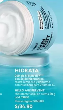 Age - Hidratante facial en crema 50 g cód. 19850