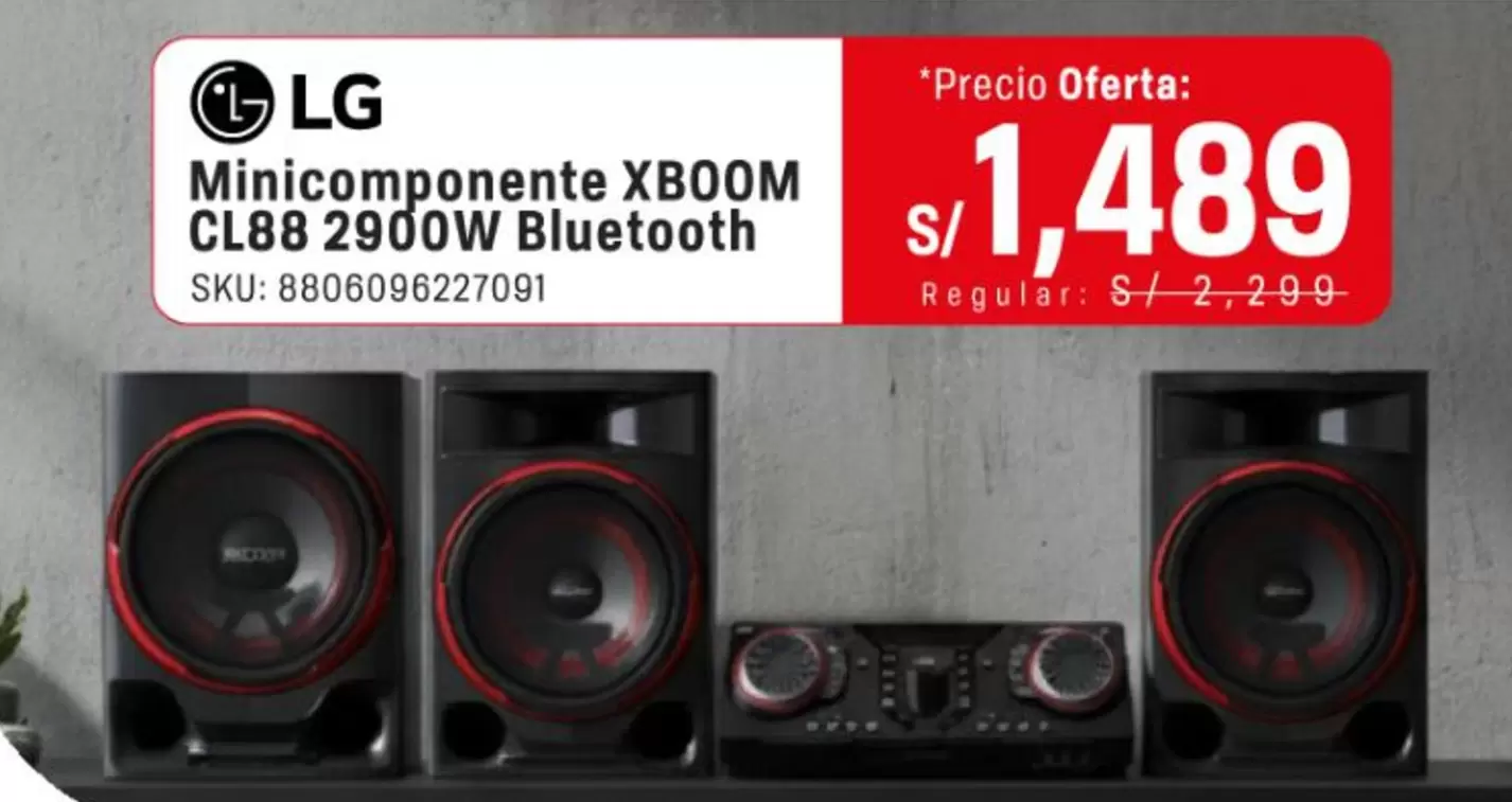 Lg - Minicomponente XBOOM CL88 2900W Bluetooth