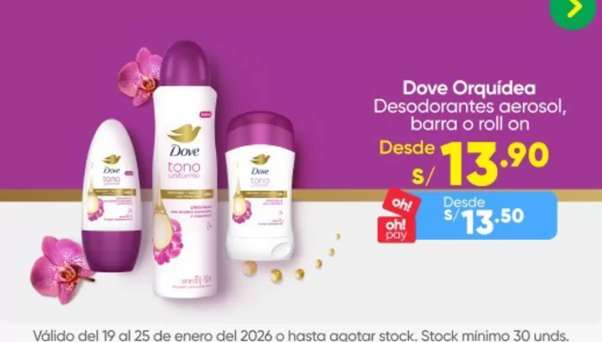 Dove - Desodorantes aerosol, barra o roll on
