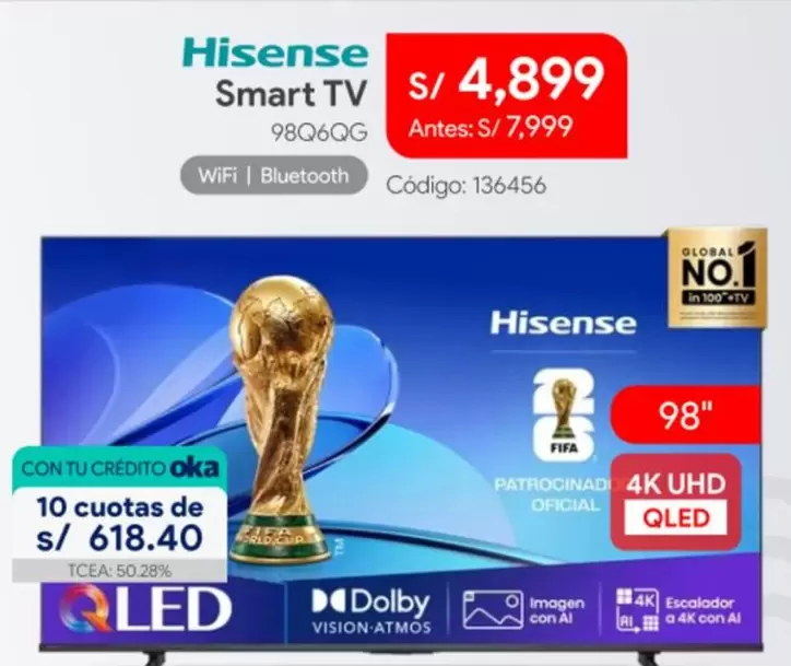 Hisense - Smart TV 98Q6QG