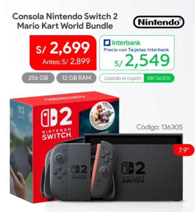 Nintendo Switch - Switch 2 Mario Kart World Bundle