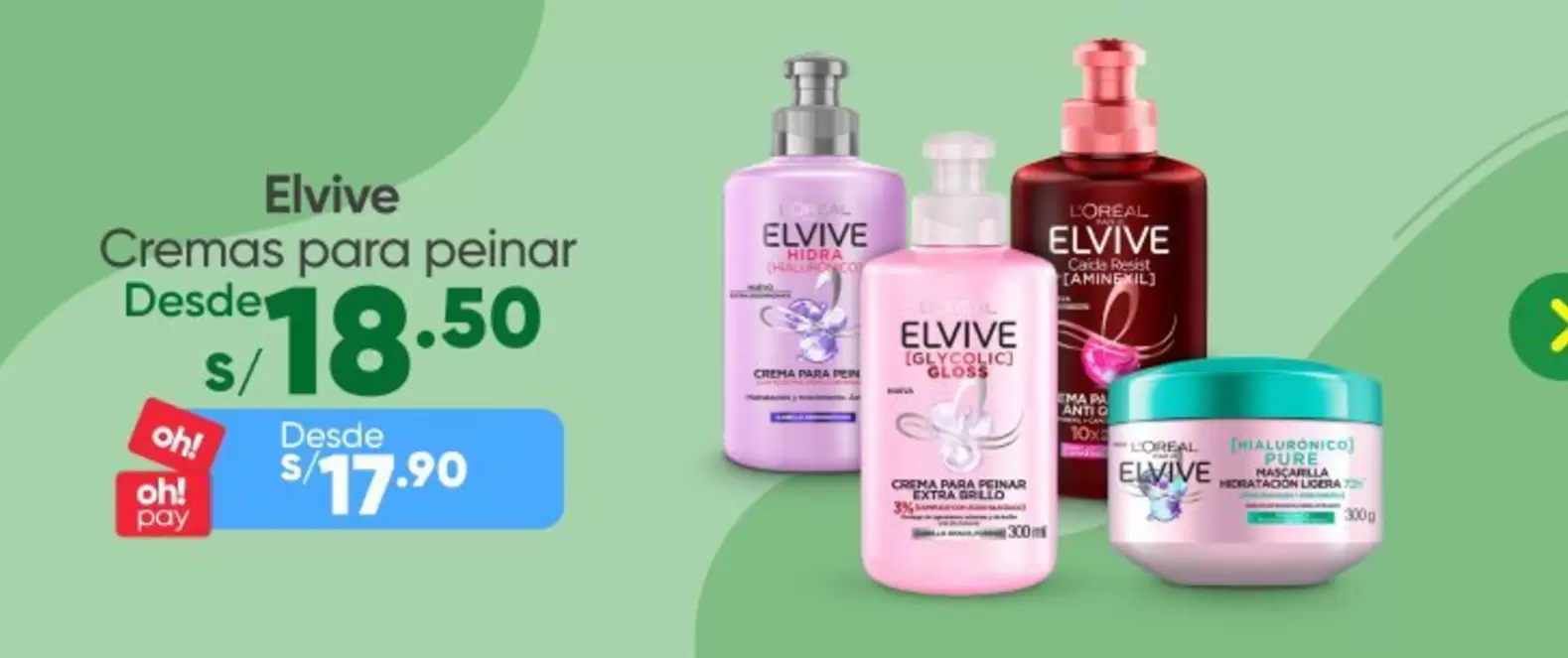 Elvive - Cremas para peinar