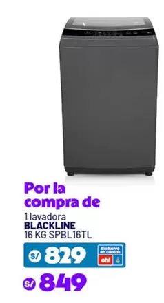 Blackline - lavadora BLACKLINE 16 KG SPBL16TL