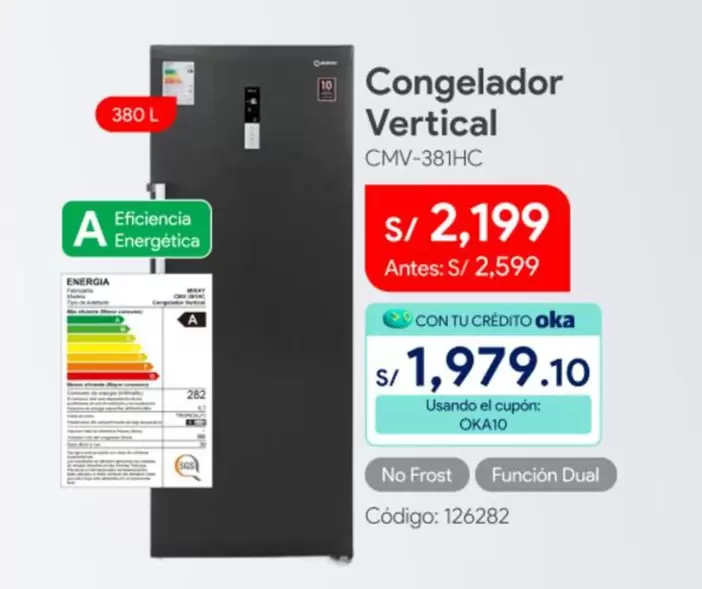 Congelador Vertical CMV-381HC